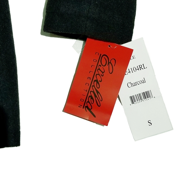 Excelled Womens Double-Breasted Faux-Wool Classic Peacoat Charcoal Sz. Small New - Picture 9 of 9